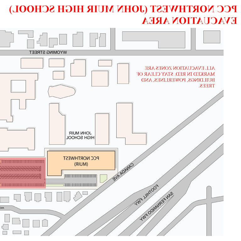 PCC Northwest Evacuation Map